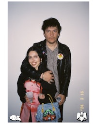 a man and woman posing for a photo